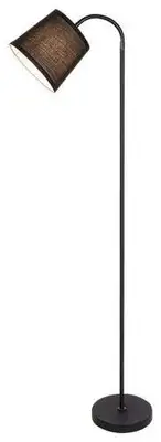 RABALUX Godric, podna E27 crna metal / textil abažur crna 141 cm