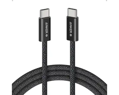ANKER Zolo USB-C to USB-C Cable 1.8m 240W Black