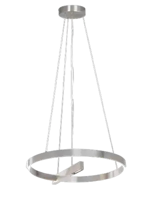 RABALUX Thrac, visilica brušeni aluminium LED  40W, 2070lm, 4000K, precnik 84cm