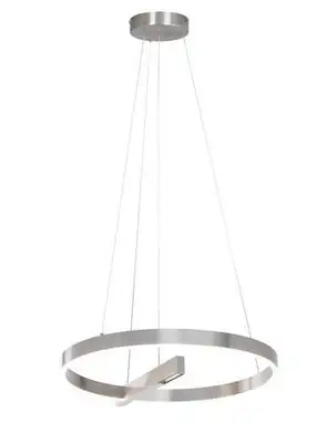 RABALUX Thrac, visilica brušeni aluminium LED  40W, 2070lm, 4000K, precnik 84cm