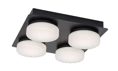 RABALUX Attichus, mat crna 21W 1900lm-2670lm, 4000K IP4