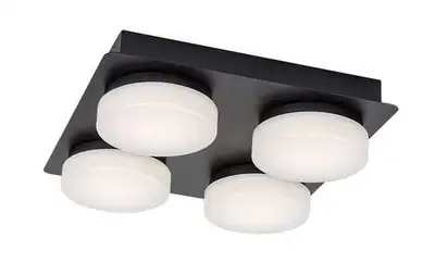 RABALUX Attichus, mat crna 21W 1900lm-2670lm, 4000K IP4