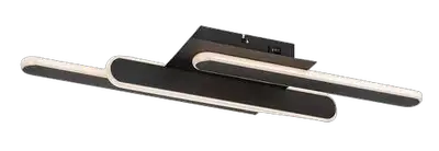 RABALUX Sindri, plafonska crna LED 18W, 950lm, DIP switch 3000-4000K, 61x23cm, Designed by Rabalux
