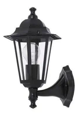 RABALUX Velence spoljna zidna lampa E27 60W crno IP43