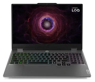 LENOVO LOQ 15ARP9, 15.6" FHD, AMD Ryzen 7-7435HS, 16GB, 512GB, RTX4050, bklt, DOS, siva (83JC003CYA)