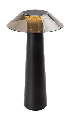 RABALUX Assen, LED spoljna stona punjiva lampa, metal crna, 5W, 40lm (bez dif. 150lm), 3000K