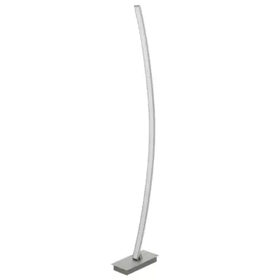 RABALUX Addison, modern LED floor lamp in aluminium finish