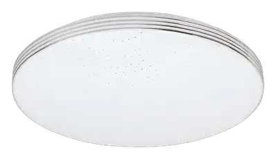 RABALUX Oscar2, LED 18W, 1350lm, 4000K, 33x33cm, zvezdasta, srebrni prsten