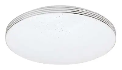 RABALUX Oscar2, LED 18W, 1350lm, 4000K, 33x33cm, zvezdasta, srebrni prsten