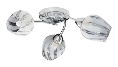 RABALUX Danila plafonska lampa E27 3x60W, hrom