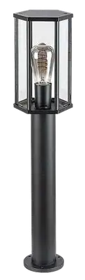 RABALUX Dubrovnik spoljna podna lampa mat crna aluminijum E27 40W