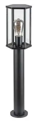RABALUX Dubrovnik spoljna podna lampa mat crna aluminijum E27 40W