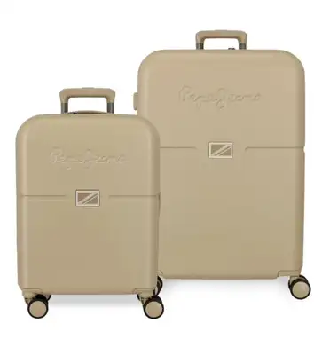 PEPE JEANS  ACCENT set kofera 2 / 1 champagne