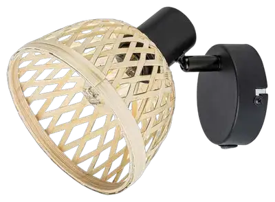 RABALUX Rattan, metalni bambus spot, E14 1x MAX 15W