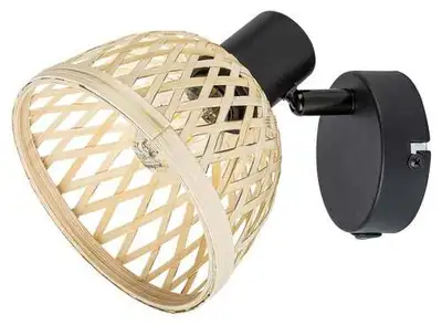 RABALUX Rattan, metalni bambus spot, E14 1x MAX 15W
