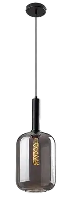 RABALUX Lissandra, mat crna visilica , E27 1x40W IP20