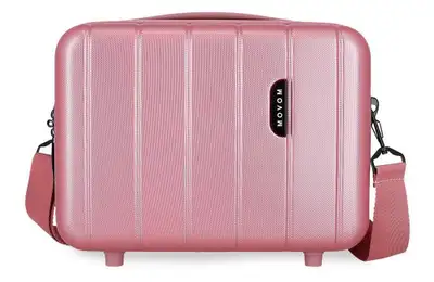 MOVOM WOOD ABS Beauty case roze