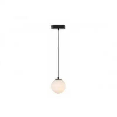 RABALUX LiTrack Pendant03V, SMART šinska visilica kugla LED 5W, 360lm, 2700-5500K, dimabilna, v120cm, p10cm, DC 24V
