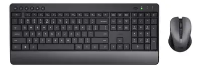 TRUST TREZO bežična tastatura + mis US crna