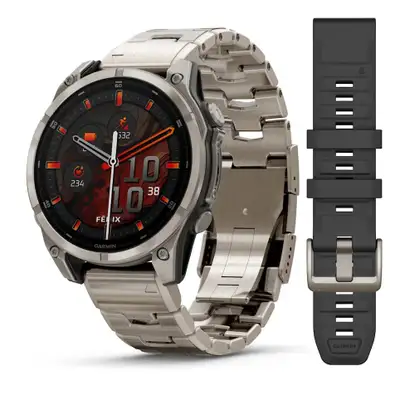 GARMIN Fenix 8 47mm Sapphire Titanium Band