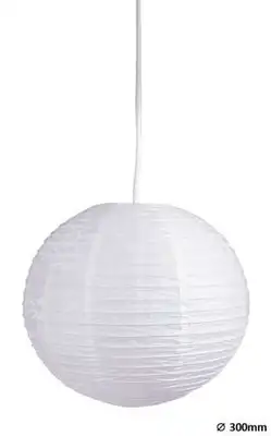 RABALUX Rice papirna Visilica D30 belo