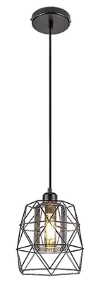 RABALUX Emrys, mat crna metalna visilica , E27 1x40W IP20