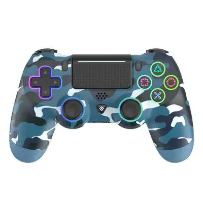 SPAWN PlayPro 4 Wireless Controller Blue Camo - PS4/PS3/PC/Android/IOS/SD