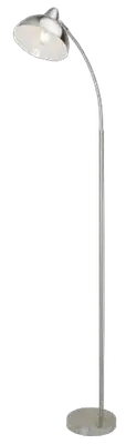RABALUX Daron, podna lampa, metal, hrom boja E27 158cm