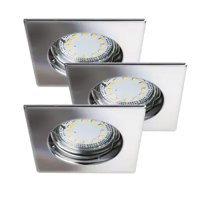 RABALUX Lite, spot light GU10 3W LED fix, 3 lights set, square