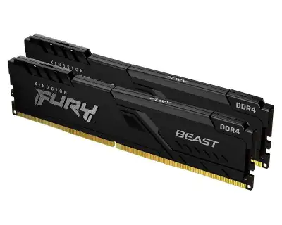 KINGSTON DIMM DDR4 64GB (2x32GB kit) 3200MHz KF432C16BBK2 / 64 Fury Beast Black