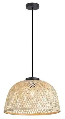 RABALUX Rattan, visilica, crna metalna E27 1x25W, IP20