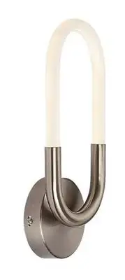 RABALUX Irelia, LED zidna lampa 9W, 650lm, 4000K, 14x35cm, satin hrom metal, IP20