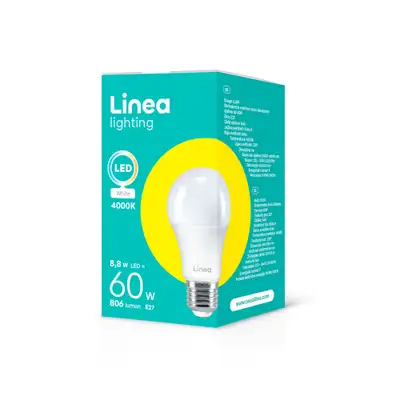 LINEA LED sijalica 8,8W(60W) A60 806Lm E27 4000K