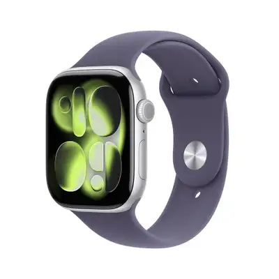 APPLE Watch S11 Cellular 42mm Silver Aluminium Case with Purple Fog Sport Band - M / L mf8j4rk / a
