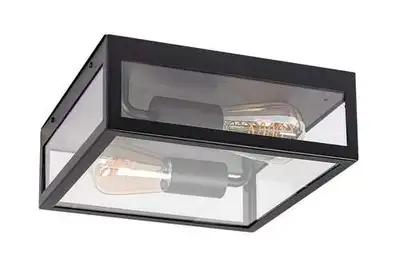 RABALUX Zaton spoljna lafonska lampa od nerdajuceg celika sa staklenim providnim E27 2x max 60W