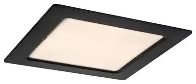 RABALUX Shaun2 plafonjera 12W 3000K crna cetvrtasta