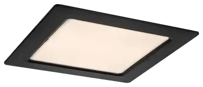 RABALUX Shaun2 plafonjera 12W 3000K crna cetvrtasta