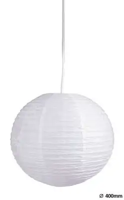 RABALUX Rice papirna Visilica D40 belo