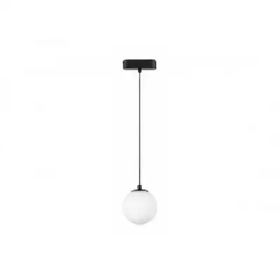 RABALUX LiTrack Pendant02N, šinska visilica kugla LED 5W, 400lm, 4000K, v120cm, p10cm, DC 24V