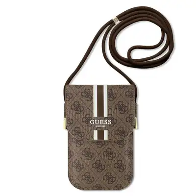 GUESS Leather Phone bag Brown