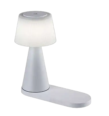 RABALUX Zavier,stona punjiva bela, wireless punjac za mobilni, dimabilna, LED, 3000-5000K, 26cm, (trajanje baterije 6h)