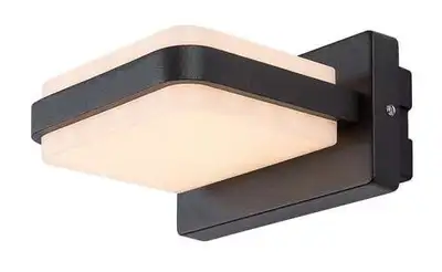 RABALUX Gendt, LED spoljna zidna, aluminium crna, 12W, 800lm (bez dif. 1300lm), 3000K