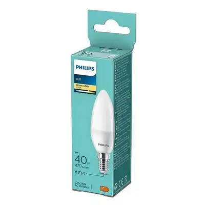 PHILIPS  5W(40W)B35 E14 WW FR ND 1PF / 12
