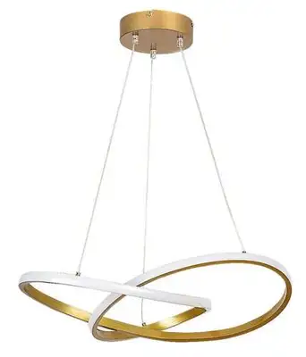 RABALUX Castiel LED visilica zlatna 36W 3000K 56x35cm podesiva