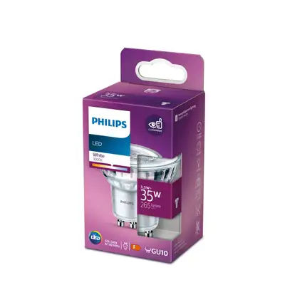 PHILIPS PS738  Classic  3.5W (35W) GU10 WH 3000K 36D ND RF 1PF / 12