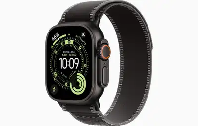APPLE Watch Ultra 3 Cellular 49mm Black Titanium Case with Black/Charcoal Trail Loop - S/M mf1d4se/a