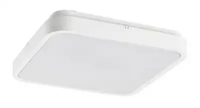 RABALUX Alenzo, LED plafonjera 24W, DIP Switch CCT 3000-6500K, 29x29cm, IP44,bela