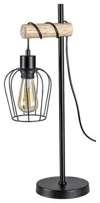 RABALUX Fabian, unutrašnja metal-drvena stona lampa, E27