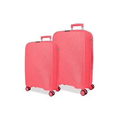 ROLL ROAD ORBIT PP Set kofera 2 / 1 sa 4 tockica pink
