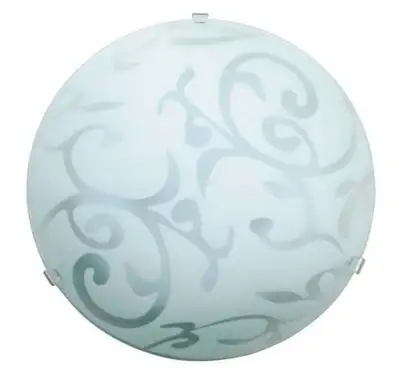 RABALUX Scroll plafonjera D25 E27 60W, belo